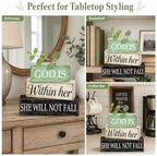 Christian Table Decor for Home, Inspirational Religious Gifts for Women - Image 6
