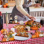 Yousoontic 6 Pcs Fall Thanksgiving Table Decor, Cute, Bright Orange - Image 4
