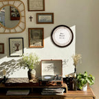 CFFJLHN Christian How Blessed Are We Religious Wall Art Round Wooden Decor - Image 3