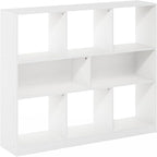 Furinno DALY Book Shelf, 8-Cube Bookshelf, Horizontal Cube Storage Organizer - Image 5