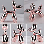 balloon dog sculpture modern home decor Collectible Figurines funky statues for bedroom trendy Animal living room decor Art resin decoration office standing deskdecor (11.8*11.8*4.7inch, pink) - Image 4