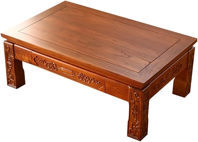 Antique Coffee Table, Japanese Style Low Wooden Table Tea Table - Image 4