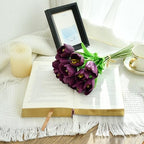 Mandy's 12pcs Artificial Grape Purple Partially Open Tulips - Image 3