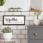Jetec Together They Built a Life They Loved Rustic Wood Sign, Classic - Image 5