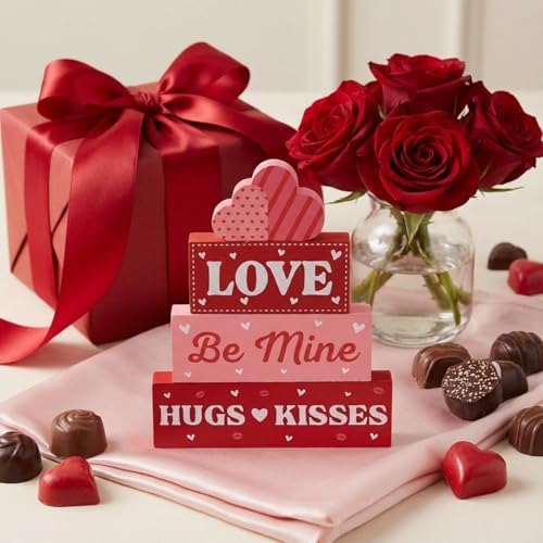 4Pcs Fall Decorations, Wooden Table Decor for Thanksgiving (Love) - Image 5