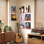 Vinyl Record Wall Mount Shelves, 12 inch Vinyl Holder, 8 Pack, Pink - Image 3