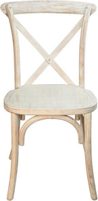 EMMA + OLIVER Lime Wash X-Back Chair - Image 5