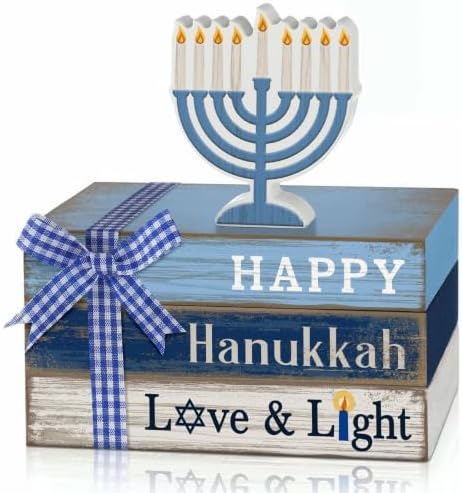 4 Pcs Hanukkah Table Decor for Home Chanukah Tiered Tray Decor by Anglechic