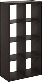 Furinno CUBICLE Book Shelf, 8-Cube Bookshelf, Extra Thick Frame Horizontally & - Image 11