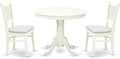 East West Furniture ANVA3-LWH-C 3 Piece Dining Table Set by EastWestFurniture