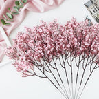 Babys Breath Artificial Flowers, 8 Bundles Cherry Blossom Pink Real Touch Fake Silk Flowers Bulk for Vase Home Office Wedding Spring Indoor Outdoor Centerpiece Table Mother's Day Decorations - Image 6