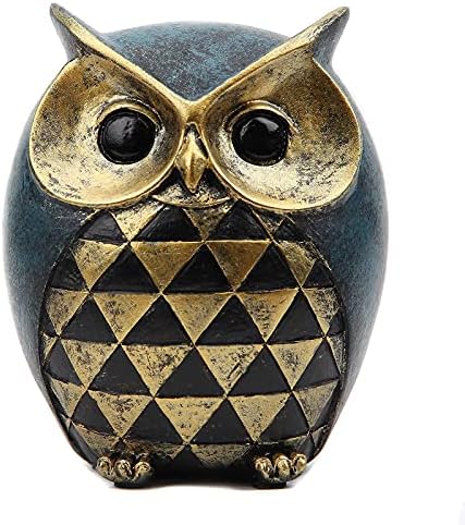 Leekung Owl Statue Home Decor - Owl Figurines for Bookshelf, Bedroom, Living Room, Office & TV Stand Decorations - Animal Sculptures Gift for Bird Lovers - Image 6