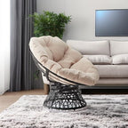Bme 40" Ergonomic Wicker Papasan Chair - Image 2