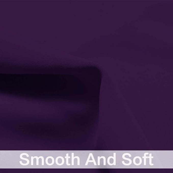 Yakamok Purple Room Darkening Window Curtains 52x36 Inch - Image 4