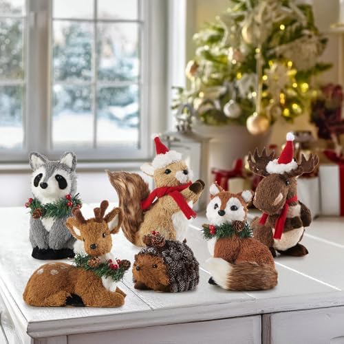 naturevibe 10.8 Inch Sisal Moose Figurine for Rustic Christmas Decorations - Image 4