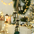 Christmas Bells,Vuskly Gold Bells Metal Hanging Bells with Jute Rope by VUSKLY