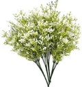CATTREE Artificial Plants, Faux Plastic Pearl Flowers Gypsophila Shrubs Fake Grass Simulation Greenery Bushes Indoor Outdoor Home Decor Garden Yard Verandah Wedding Bridal Bouquet Decoration 4 Bundles by CATTREE