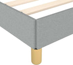 Bed Frame with Headboard Scandinavian Bed Frame Rectangular Bedroom Furniture - Image 8