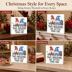 Christmas Decorations Hanukkah Gnome Two Holidays Are Better Than One Sign - Image 6