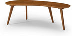 Mid Century Modern Abstract Shaped Coffee Table/Solid Wood/Castanho Finish by Camaflexi