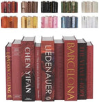 ORITZIO Red Faux Books Set of 9 - Hidden Storage Fake Books for Coffee Table Decor, Home Staging, Interior Design & Fashion Books by Unknown