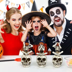 Halloween Skeleton Statue Set of 3, See Speak Hear No Evil Figurines - Image 7