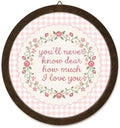 Pink Toddler Girl Room Decor,Playroom Nursery Round Wall Art by Unknown