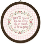 Pink Toddler Girl Room Decor,Playroom Nursery Round Wall Art by Unknown