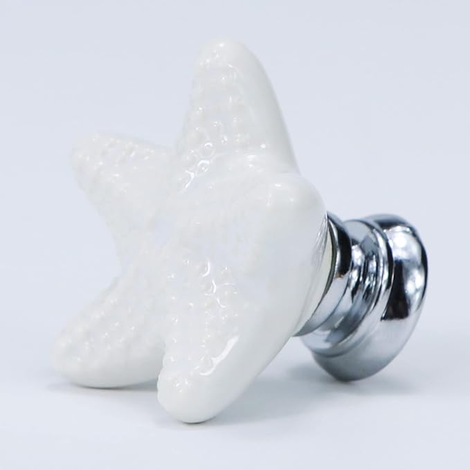 Starfish Drawer Knobs Coastal Kitchen Cabinet Knos Beach Themeb Knob Ceramic - Image 5