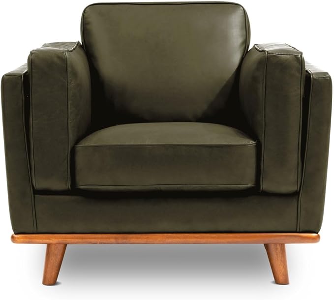 Valencia Artisan Leather Accent Chair, Full-Aniline Leather Upholstery by ValenciaTheaterSeatingFurniture