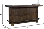Pemberly Row 80" Transitional Wood Gorgeous Bar Unit - Image 5