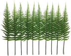 CATTREE Artificial Shrubs Leaves, Plastic Plants Fern Grass Leaf Fake Bushes Indoor Outdoor Garden Office Table Centerpieces Arrangements DIY Wreath Decoration Planter Filler - 10 Pack by CATTREE
