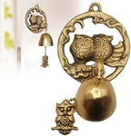 Solid Brass Shopkeepers Bell for Door Opening – Handmade in Korea – Feng Shui Wealth Chime for Business Entry & Home Decor – Housewarming Gift (Gold Owl) by Unknown