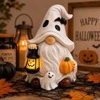 Lighted Halloween Gnome Decor Resin Ghost Figurine Gifts - Image 2