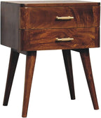 Scandinavian Design Chestnut T-Bar Nightstand - Image 4