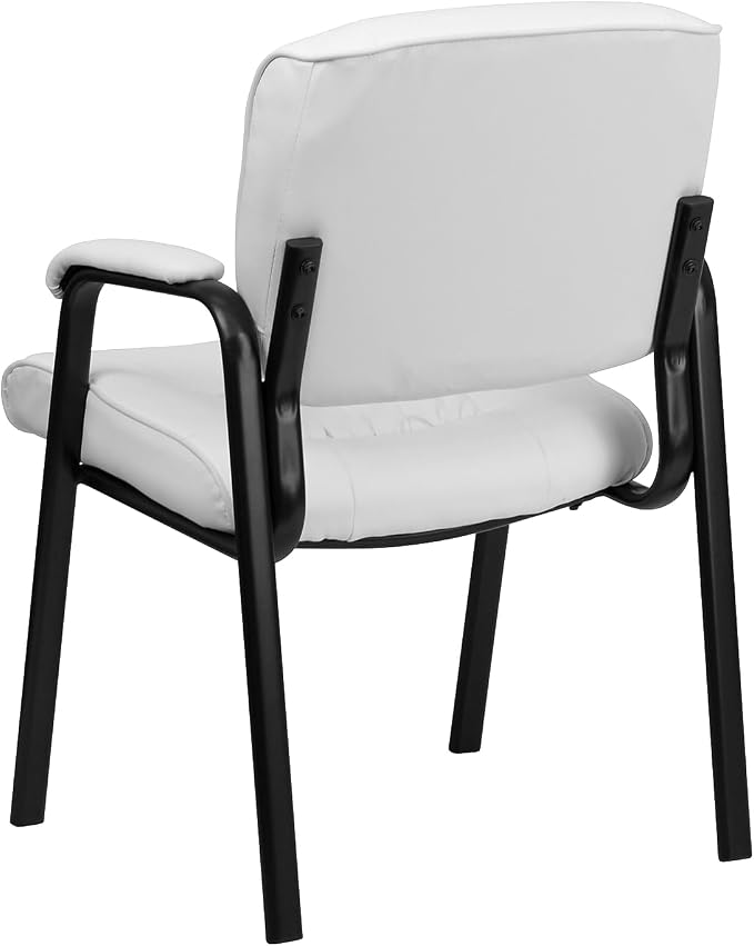 Flash Furniture Haeger White LeatherSoft Executive Side Reception Chair - Image 5