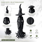 Witch Figurines and Statues, Resin Gothic Collectible Figurines, 11.8 Inch Mystic Witch Statue, Retro Modern Home Décor Accents for Desktop Tabletop Bookshelf Decor - Image 7