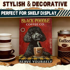 Retro Metal Tin Sign Coffee Company Black Poodle Sign For Outdoor & Indoor Wall Poster Home Bar Shop Decorations Coffee Vintage Sign Gift Poster 12x8 Inch - Image 5