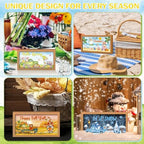 Barydat 25 Pcs Fall Decorations for Home Interchangeable Seasonal Wood Sign - Image 6