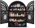 Small Tree of Life Crystal Display Shelf for Trinket and Knick Knack, Moon Shelves for Crystal Display, Crystal Holder Spiritual Decor Arch Wall Cabinet, Gothic Shelves Antique Case Wall Mounted by FNYDOX