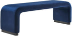Modway EEI-6734-BLK-MID Koda Performance Velvet Waterfall Long Bench by Modway