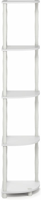 Furinno Turn-N-Tube Storage Shelves, 5-Tier Open Frame Book Shelf, Standing - Image 7