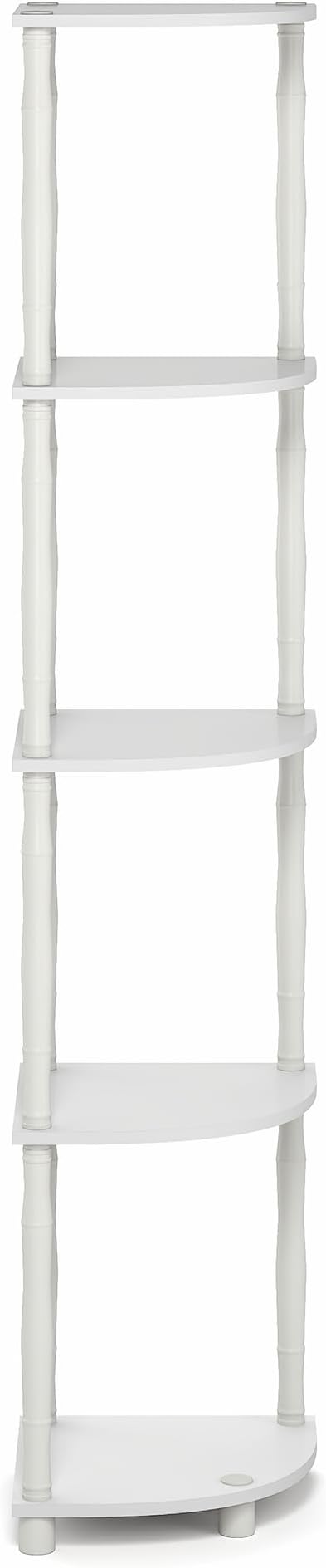 Furinno Turn-N-Tube Storage Shelves, 5-Tier Open Frame Book Shelf, Standing - Image 7