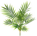 Artificial Parlor Palm Plant, Realistic Faux Tropical Greenery Stem Small Potted Fake Areca Palm Leaves Mini Palm Tree for Vase Fill, Home Office Decor, Indoor Garden Wedding Event Decoration 1 Pack by CATTREE