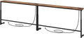 Kitstorack 94.5" Extra Long Behind Couch Table, Adjustable Height Narrow by Kitstorack