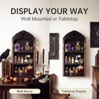 Crystal Shelf Display, Goth Room Decor, Trinket Shelf, Display Shelves - Image 7