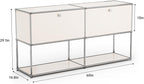 Modern Storage Cabinet White F Versatile Free-Standing Organizer - Image 3