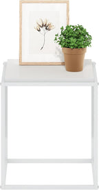 Furinno Moretti Side Table, 1-Tier Stackable Metal Frame End Table, Night Stand - Image 4