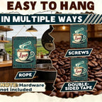 Funny Coffee Metal Tin Signs Good Days Start With Coffee Vintage Wall Decoration Poster For Home Kitchen 12x8 Inch - Image 6