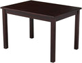 HomeStock Asian Aesthetics Table, Java Finish, Solid Hardwood, Ready to Assemble by Homestock